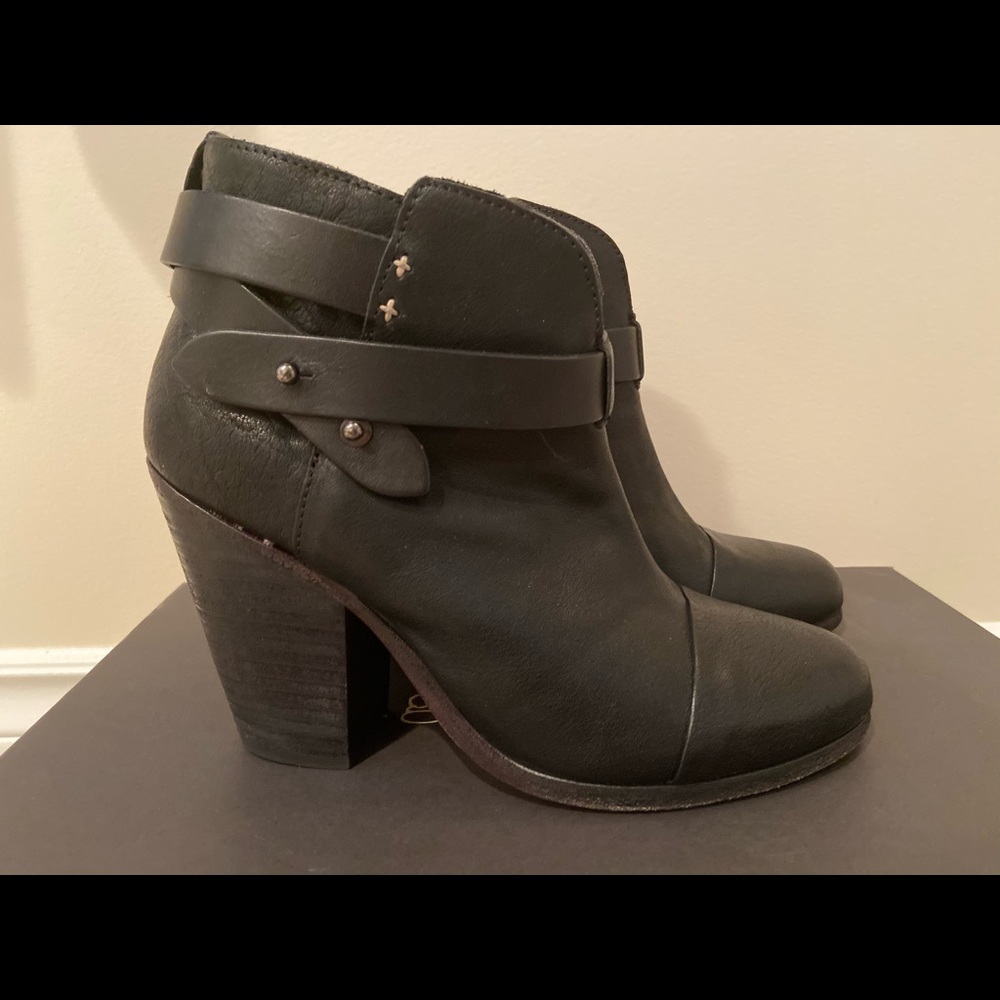 Rag & Bone Harrow black ankle boots bootie 36 6